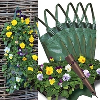 Hanging Gardens (Compost filled) x6 plus a tray of 70 Pansy Plants