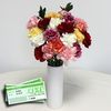 Mixed Christmas Carnations 20 Stems + Vase + &163;10 Plant Gift Voucher