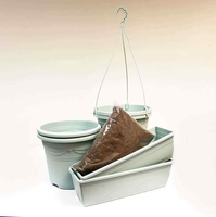 Pink H/Basket Container Trough Set of 2 + Compost Kit