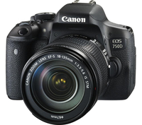 CANON EOS 750D DSLR Camera with EF-S 18-135 mm f/3.5-5.6 IS STM Zoom Lens,  Black