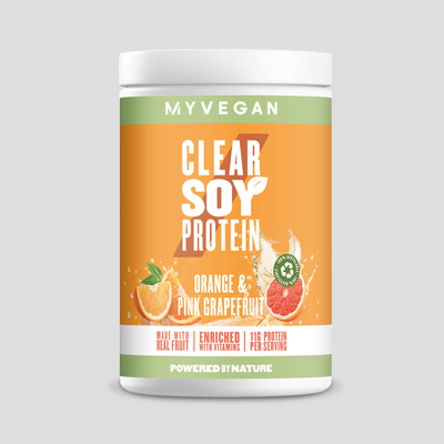 Clear Soy Protein Powder -
20servings - Orange and Pink
Grapefruit