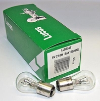BAY15D Lucas Stop/Tail Bulb 6V LLB384T (10 Pack)