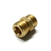 Brass Equal Coupling 1/4 O/D - Petrol Fuel Pipe - 1/4 BSP