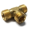 Brass Equal Tee 5/16 O/D - Petrol Fuel Pipe - 1/4 BSP