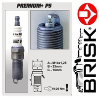 Brisk P5 (1623) BP5+ Spark Plug Iridium Premium+