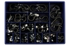JCS Rubber-Lined P Clip Assortment Box Qty 104 Connect 30808