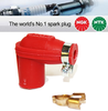 NGK LBER-R Red Spark Plug Cap None Resistor 14mm Nut Terminal 8307