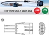 NGK OZA311-R1 0191 Lambda Sensor NTK Oxygen O2 Exhaust Probe OZA311R1