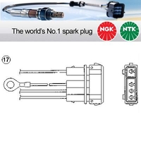 NGK OZA445-E4 1850 Lambda Sensor NTK Oxygen O2 Exhaust Probe OZA445E4