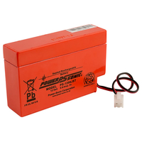12V 0.8Ah SLA battery Powersonic PS-1208 JST