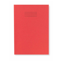 13x9in Exercise Book Plain 40 Page Light Red Box of 100