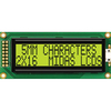 16x2 STN Yellow / Green LCD Display Wide Temp 85x36mm