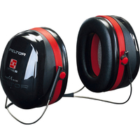 3M™ PELTOR™ Optime™ III Earmuffs,  35 dB,  Black/Red,  Neckband,  H540...