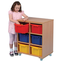 6 Bay Cubby Unit