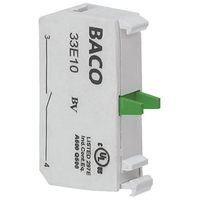 BACO Contact Element 33E10 1x off/(on) Screw terminals Max 600V Ma...