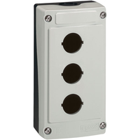 BACO LBX0200 Empty Housing Enclosure 2 Holes IP66 Ø 22mm Grey Cover