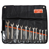 Bahco 111M/11T Chrome Polished Combination Spanner Set,  11 Piece