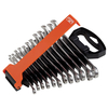 Bahco 111M/SH12 Chrome Polished Combination Spanner Set,  12 Piece