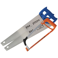 Bahco 2 x 244 Hardpoint Handsaw 550mm (22in) & 1 x 317 Hacksaw 300...