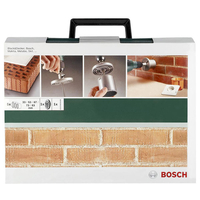 Bosch 2609255629 Hole Saw Set TC-Grit 33 to 83mm 5-pieces & Arbor/...