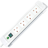 Brennenstuhl 1951563100 Premium Line 6 Way Extension Lead 3.0m Bla...