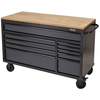 BUNKER® 08227 Workbench 10 Drawer Roller Tool Cabinet 56" Grey
