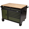 BUNKER® 08269 Multi-Function 14 Drawer Roller Tool Cab Bench 48" Green