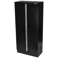 BUNKER® 33166 Modular Tall Double Door Floor Cabinet 915 x 458mm Black