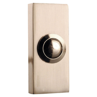 Byron 2204BN Wired Doorbell Additional Chime Bell Push Brushed Nickel