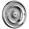 Byron 2207/P1BC Round Wired Bell Push Flush Mounted Chrome