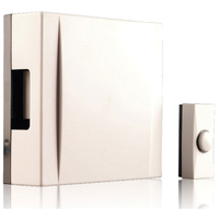 Byron 720 Wired Wall Mounted Doorbell Kit with Bell Push Wire & Fi...
