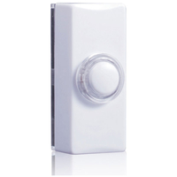 Byron 7730 Wired Doorbell Additional Illuminated Chime Bell Push White