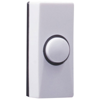Byron 7910 Wired Doorbell Additional Chime Bell Push White