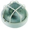 Byron BE100W White Plastic Bulkhead Light - No Bulb