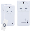 Byron SH5-SET-GW-UK SmartHome Remote Control WiFi Socket Set With. ..