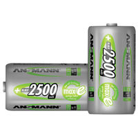 C - Pack of 2 2500mAh NiMH Cell