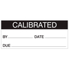 Calibrated,  Date + Due Labels,  Black On Nylon Cloth 38 x 15mm Pack...
