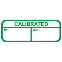 Calibrated Labels,  Black Tamper Proof,  40 x 15mm,  Pack Of 120