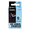 Casio XR-9X1-W-DJ 9mm Black on Clear Tape
