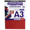 Daler Rowney A3 Graduate Mount Board Pack of 8 Assorted