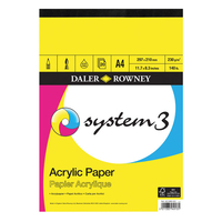 Daler Rowney System 3 Acrylic Pad A3 20 Sheets