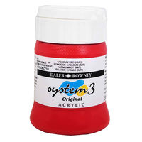 Daler Rowney System 3 Original Acrylic Paint 250ml Cadmium Red Hue