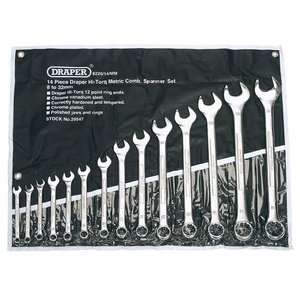 Draper 29547 14 Piece Metric Combination Spanner Set