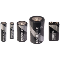 Duracell 6LR61 PROCELL CONSTANT Alkaline Batteries 9V/PP3 Box of 10