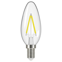Energizer® S12868 LED BC (B22) Candle Filament Non-Dim Bulb Warm W...