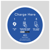 EO MSWM-C 600mm x 600mm metal sign for wall mounting (Instructions)