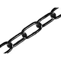 Faithfull FAICHCUT30B Black Japanned Chain 3.0mm x 2.5m - Max. Loa...