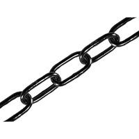 Faithfull FAICHCUT50B Black Japanned Chain 5.0mm x 2.5m - Max. Loa...
