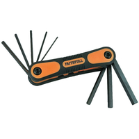 Faithfull FAIHKSF8M Folding Hexagon Key Set of 8 Metric (1.5-8mm)