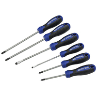 Faithfull FAISDSET6PRO Boxed Soft Grip Screwdriver Set,  6 Piece SL...